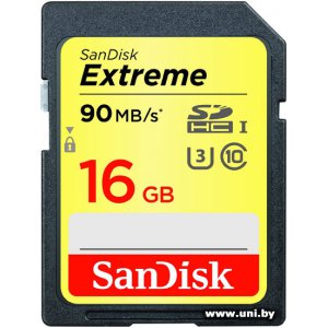 Купить SanDisk SDHC 16Gb [SDSDXNE-016G-GNCIN] в Минске, доставка по Беларуси