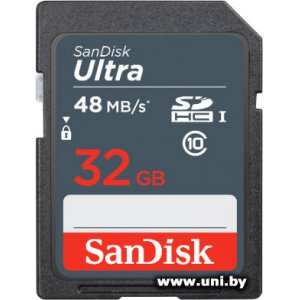 Купить SanDisk SDHC 32Gb [SDSDUNB-032G-GN3IN] в Минске, доставка по Беларуси
