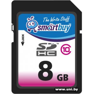 Купить SmartBuy SDHC 8Gb [SB8GBSDHCCL10] в Минске, доставка по Беларуси