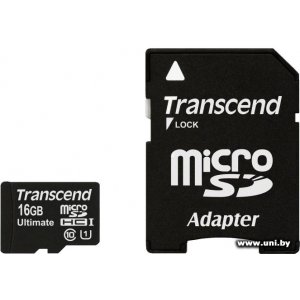 Купить Transcend micro SDHC 16Gb [TS16GUSDHC10U1] в Минске, доставка по Беларуси