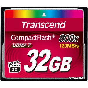 Купить Transcend СF 32Gb [TS32GCF800] в Минске, доставка по Беларуси