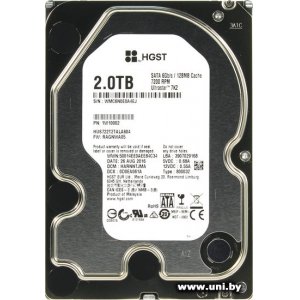 Купить HGST 2Tb 3.5` SATA3 HUS722T2TALA604 в Минске, доставка по Беларуси