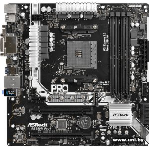 Купить ASRock AB350M PRO4 в Минске, доставка по Беларуси