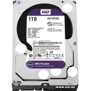 Купить WD 1Tb 3.5` SATA3 WD10PURZ в Минске, доставка по Беларуси