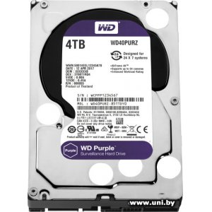 Купить WD 4TB 3.5` SATA3 WD40PURZ в Минске, доставка по Беларуси