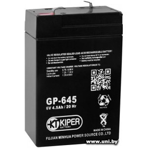 Купить Kiper [GP-645] 6V/4.5Ah в Минске, доставка по Беларуси