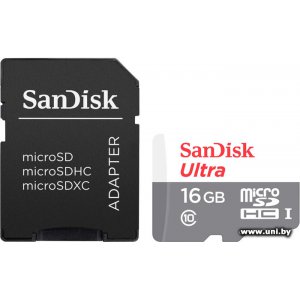 Купить SanDisk micro SDHC 32Gb [SDSQUNS-032G-GN3MA] в Минске, доставка по Беларуси