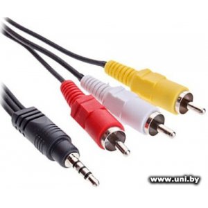 Купить Cablexpert CCA-4P2R-2M 3.5mm 4-pin-3xRCA 2m в Минске, доставка по Беларуси