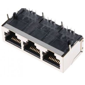 Купить Блок розеток Right Angle 1x3 Port Rj45 Jack в Минске, доставка по Беларуси