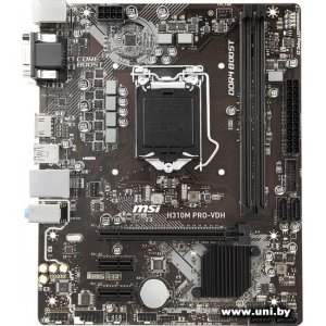 Купить MSI H310M PRO-VDH в Минске, доставка по Беларуси