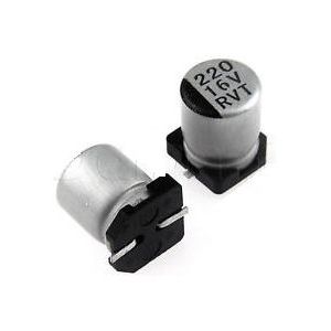 Купить SMD Aluminium Electrolytric, 220UF 16V 6*7mm в Минске, доставка по Беларуси