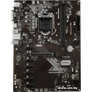 Купить MSI H310-A PRO в Минске, доставка по Беларуси