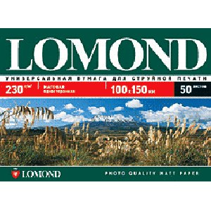 Купить LOMOND 10х15 матовая 230г/м2 (50шт.) в Минске, доставка по Беларуси