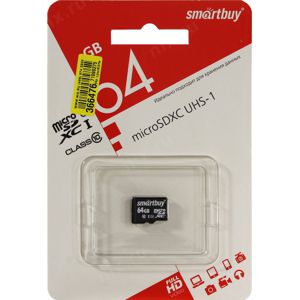Купить SmartBuy micro SDXC 64Gb [SB64GBSDCL10-00] в Минске, доставка по Беларуси
