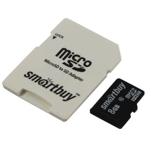 Купить SmartBuy micro SDHC 8Gb [SB8GBSDCL10-01_С] в Минске, доставка по Беларуси