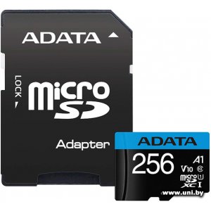 Купить ADATA SDXC 256Gb [AUSDX256GUICL10A1-RA1] в Минске, доставка по Беларуси