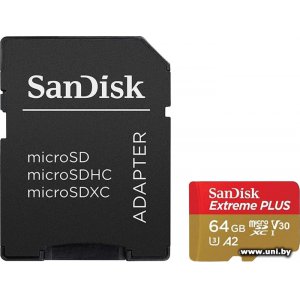 Купить SanDisk micro SDXC 64Gb [SDSQXBZ-064G-GN6MA] в Минске, доставка по Беларуси