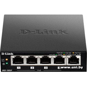 Купить D-LINK DGS-1005P/A1A в Минске, доставка по Беларуси